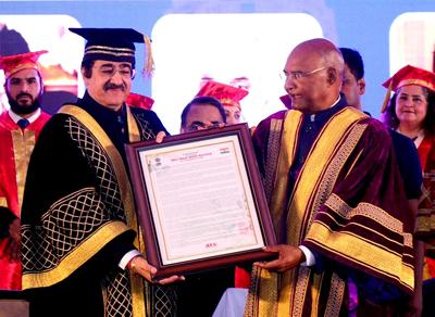 Former President Ram Nath Kovind Graces Historic Convocation at Asian Education Group